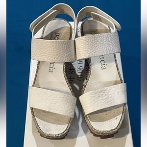 Pedro Garcia White 38 Platform Sandals